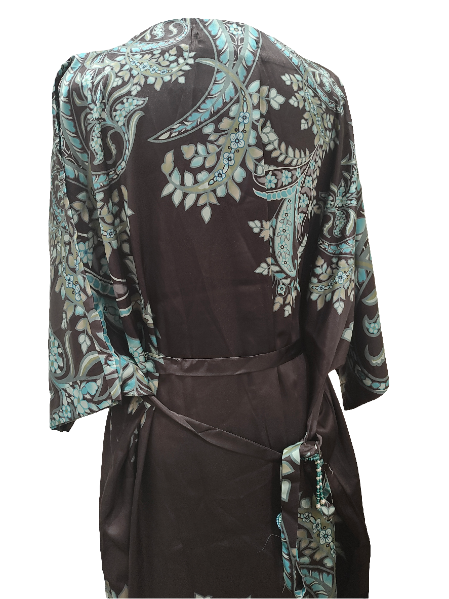 Stitched printed small size silk shirt