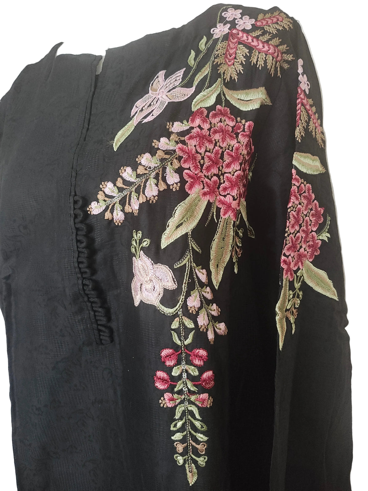 Cotton embroided shirt trouser large