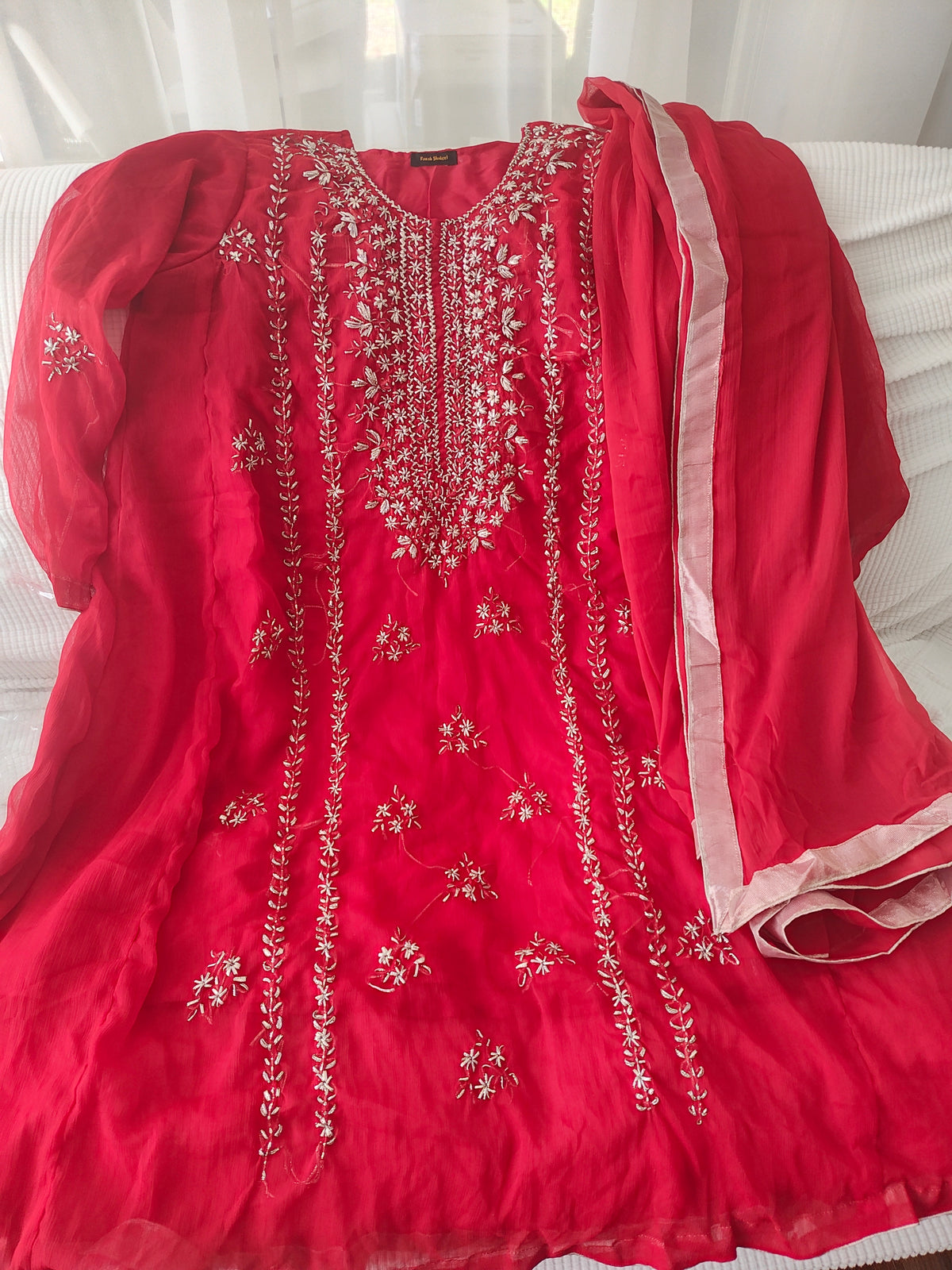 Large stitched gota work