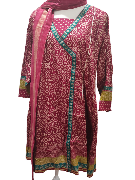 Stitched 3 piece small size lawn gharara