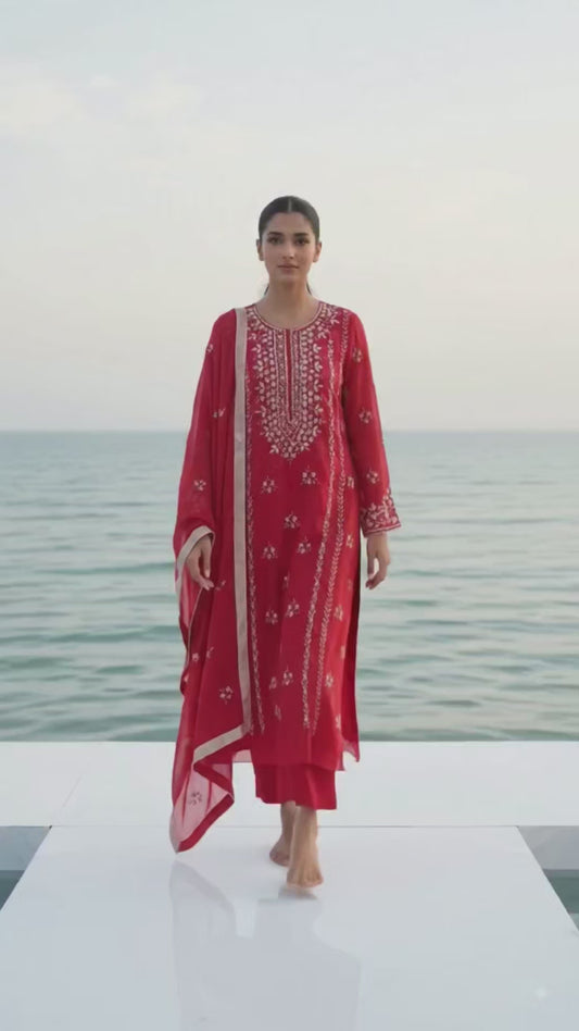 Large stitched gota work
