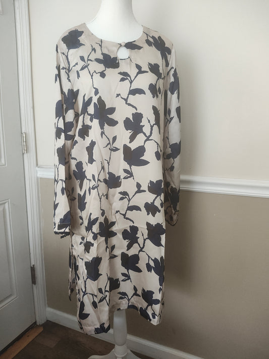Silk 3 piece large stitched