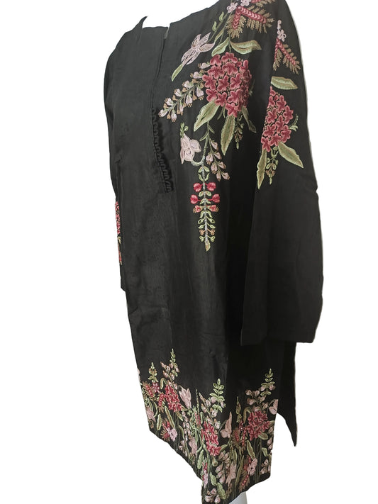 Cotton embroided shirt trouser large