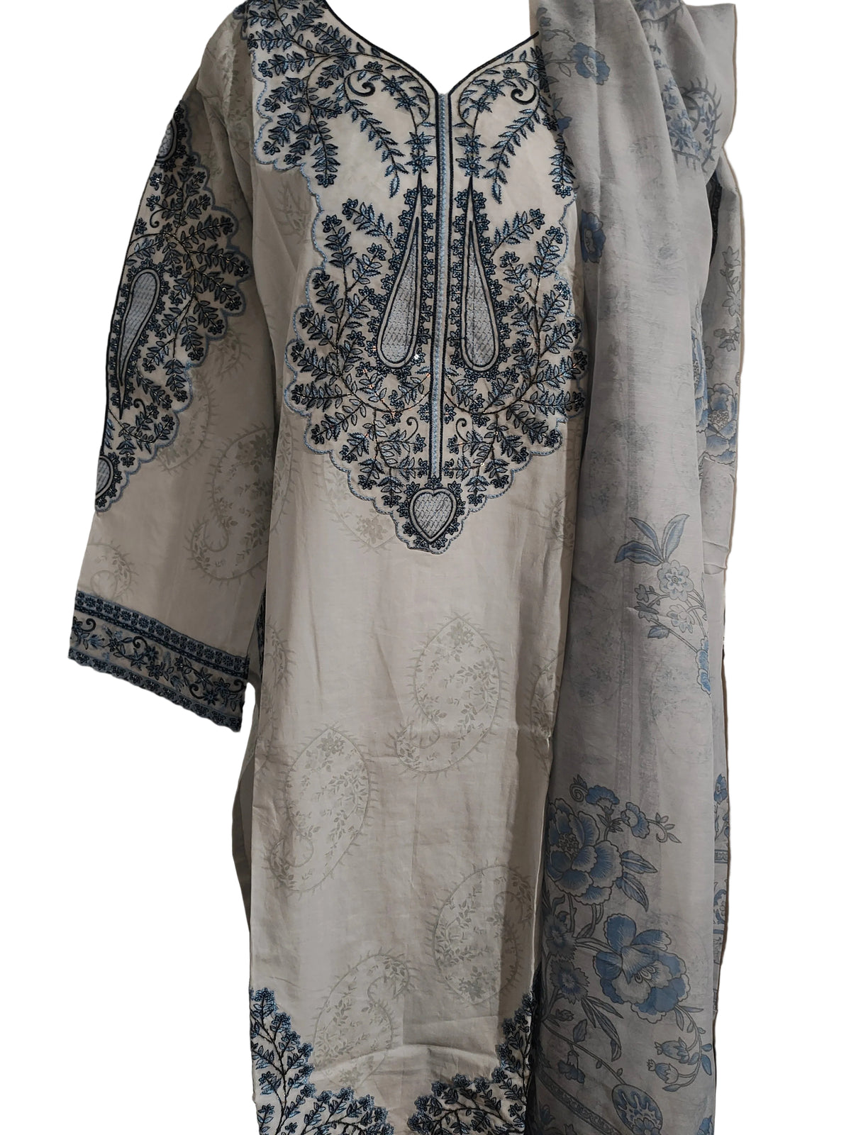 Cotton embroided medium and large